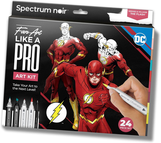Spectrum Noir Fan Art Like a Pro - The Flash 24 pc set