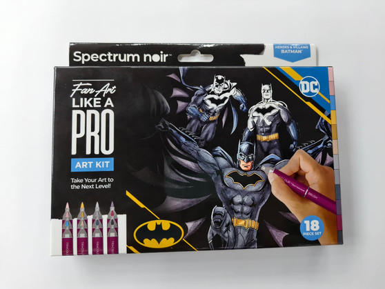 Spectrum Noir Fan Art Like a Pro - The Batman -  18 pc set
