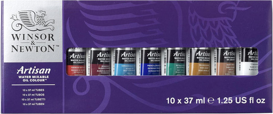 Winsor & Newton Artisan Water Mixable Oil Colour - 10 x 37ml Tube Set