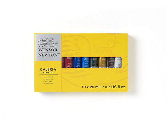Winsor & Newton Galeria Acrylic 10 X 20ml Tube Set