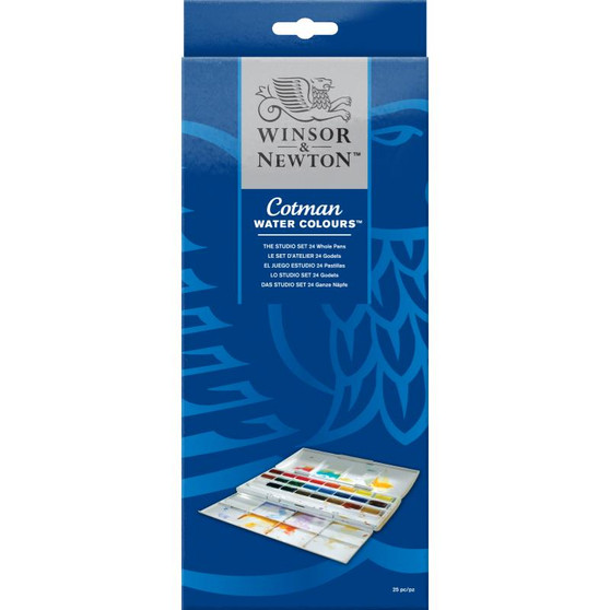 Cotman Water Colours The Cotman Studio Set - 24 Whole Pans