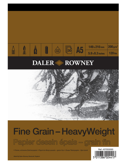 Daler Rowney HeavyWeight Pads - Fine Grain