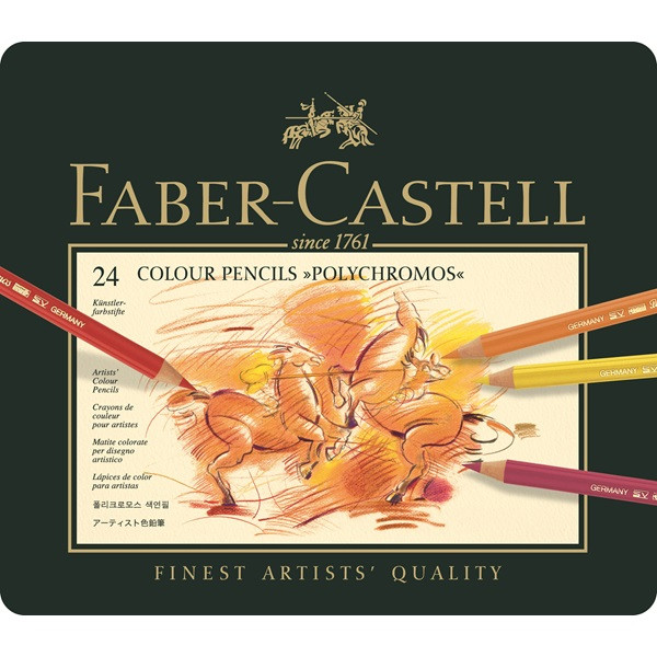 Faber Castell Polychromos Pencil Set - Tin of 24