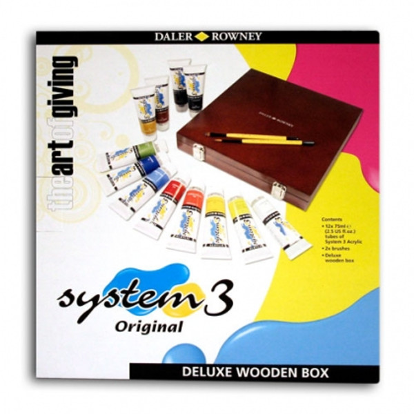 Daler Rowney System 3 Original Deluxe Wooden Box