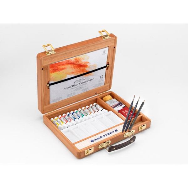 Winsor & Newton Professional Water Colour Bamboo Box -  5ml Tubes