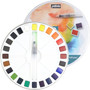 Pébéo -watercolor fine box round enmetal 24 half buckets