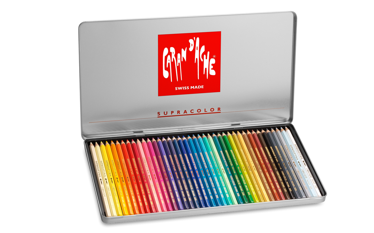 CARAN d'ACHE SUPRACOLOR® Soft Aquarelle Set - Tin of 40