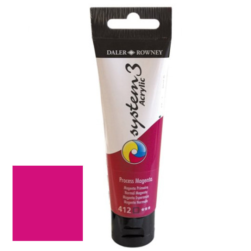 Process Magenta Colour System 3 Process Magenta Acrylic Paint - 59ml (1)