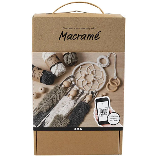 CREATIVE Mini Craft Kit Macramé, Light Rose, White, 1 Pack, Mulricolour