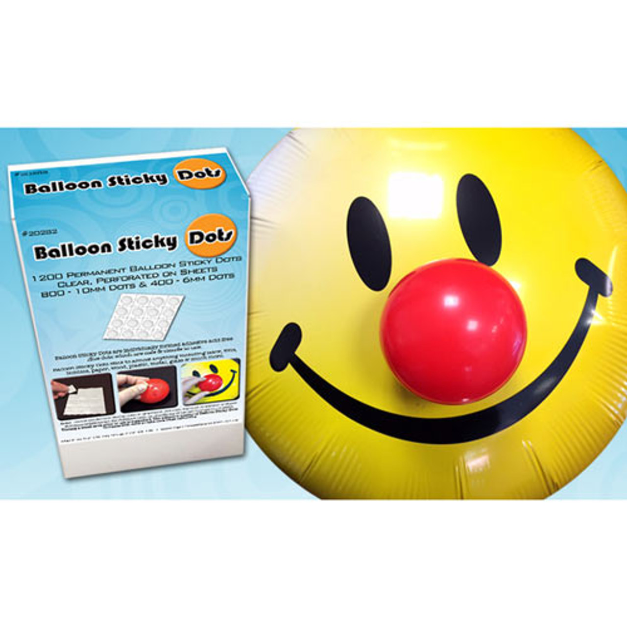 DIUJHUUY 1200 Pieces Balloon Glue Dots, Double Sided Balloon
