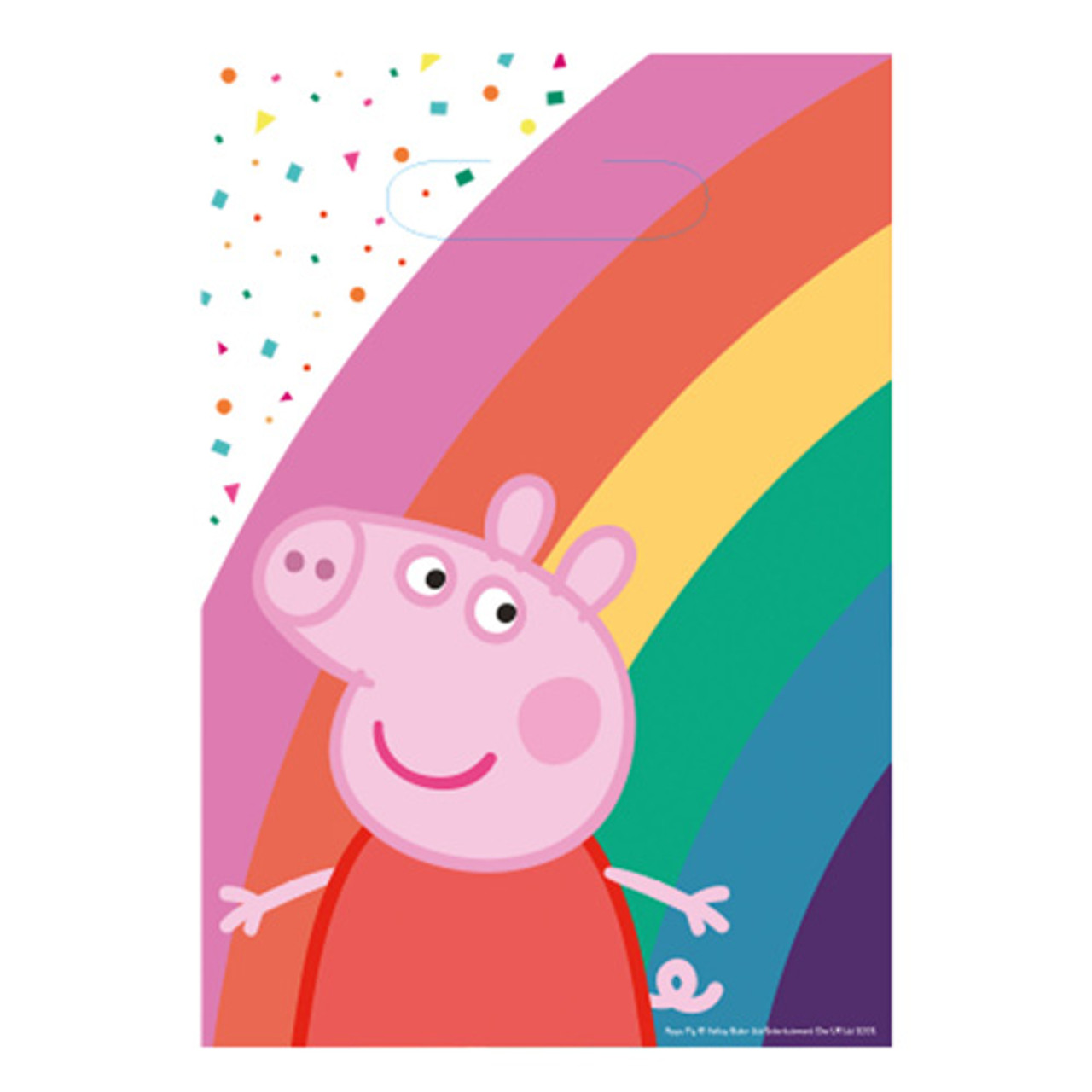Multicolor Helium Or Normal Air Peppa Pig Theme Happy Birthday