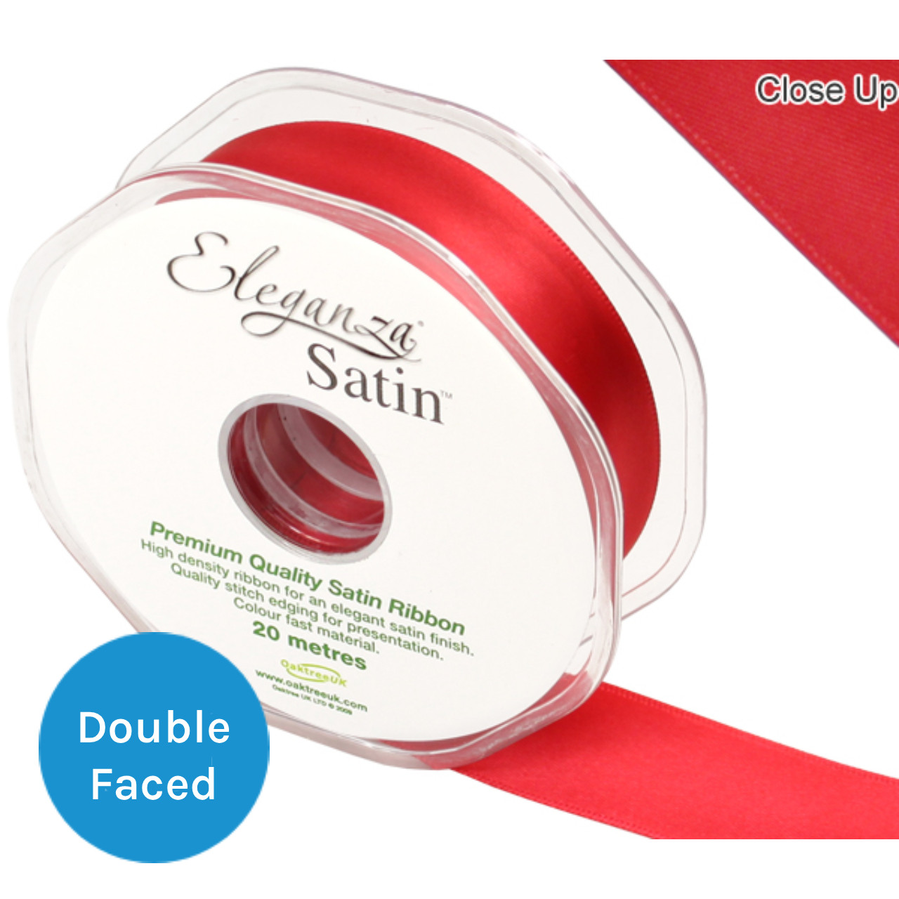 Re Satin Ribbon Red Satin Ribbon - 25mm x 20m (1)