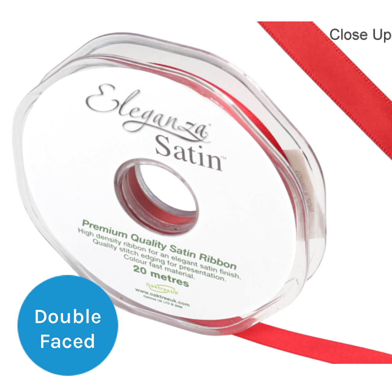 Re Satin Ribbon Red Satin Ribbon - 10mm x 20m (1)