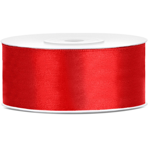 Red Master Ribbon Red Satin Ribbon - 25mm x 25m (1)