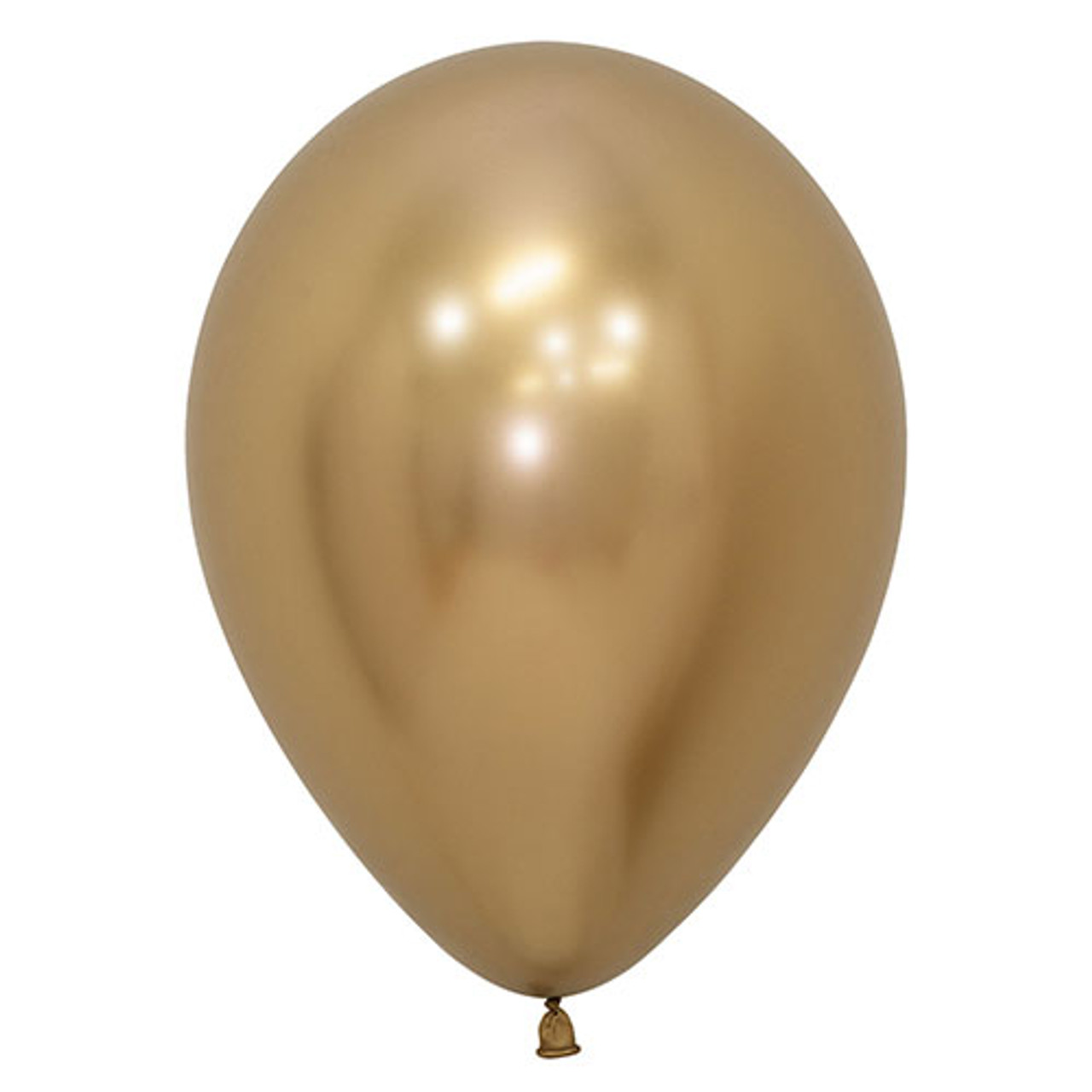 Ballon 50 ans Or métallique en latex de 30 cm REF/BAL00OR05