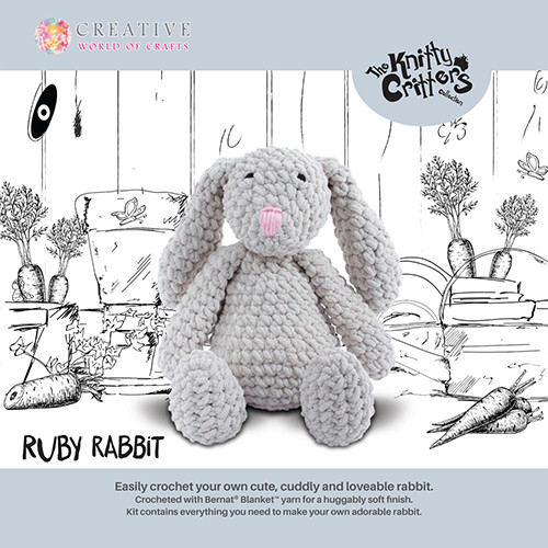 Knitty Critters Ruby Rabbit Crochet Kit (1)