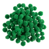Green Pom Poms - 6mm (100)