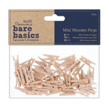 Bare Basics Mini Wooden Pegs (50)