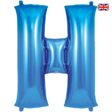 34 inch Oaktree Blue Letter H Foil Balloon (1)