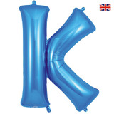 34 inch Oaktree Blue Letter K Foil Balloon (1)