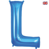 34 inch Oaktree Blue Letter L Foil Balloon (1)