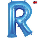 34 inch Oaktree Blue Letter R Foil Balloon (1)