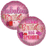 18 inch Fabulous Birthday Celebration Foil Balloon (1)