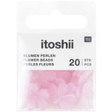Pink Cherry Blossom Shaped Beads - 20 pack (1)