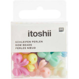 Pastel Bow Shaped Beads - 11 pack (1)