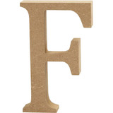 MDF Wooden Letter F - 8cm (1)