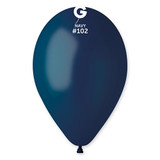 13" Standard Navy Gemar Latex Balloons (50)