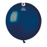 19" Standard Navy Gemar Latex Balloons (25)