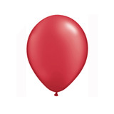5" Radiant Pearl Ruby Red Latex Balloons (100)