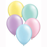 11" Pastel Pearl Assortment Solid-colour Latex Balloons (100)