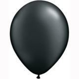 11" Radiant Pearl Onyx Black Latex Balloons  (100)