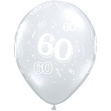 11 inch 60-A-Round Clear Latex Balloons (50)
