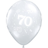 11 inch 70-A-Round Clear Latex Balloons (50)
