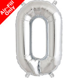 16 inch Silver Letter O Foil Balloon (1)