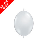 6" Diamond Clear Qualatex QuickLink Latex Balloons (50)