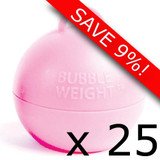 Bag of 35g Baby Pink Bubble Weights (25)