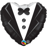 18 inch Wedding Tuxedo Heart Foil Balloon (1)