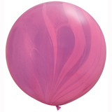 30" Pink Violet Rainbow Superagate Latex Balloons (2)