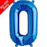 16 inch Blue Letter O Foil Balloon (1)