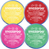 Snazaroo Bright Colours Face Paint Pack - 4 Different Colours