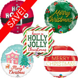 18 inch Christmas Foil Balloons Bundle.