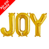 JOY - 16 inch Gold Foil Letter Balloon Pack (1)