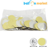 25mm Metallic Gold/Silver Foil Confetti (50g)