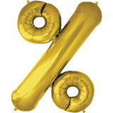 34 inch Gold Percentage Foil Balloon (1)