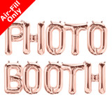 PHOTO BOOTH - 16 inch Rose Gold Foil Letter Balloon Pack (1)
