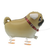 22 inch Pug Walking Pet Foil Balloon (1)